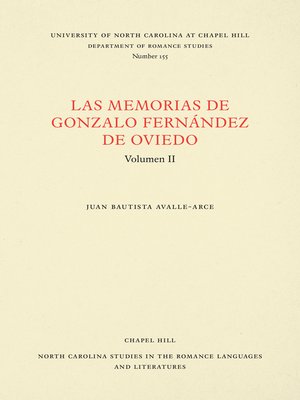 cover image of Las Memorias de Gonzalo Fernández de Oviedo